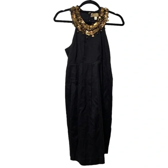 REMARK Statement Metal Coin Embellished Dress Size M - Picture 4 of 10